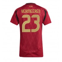 Maglia Calcio Belgio Arthur Vermeeren #23 Prima Divisa Donna Europei 2024 Manica Corta